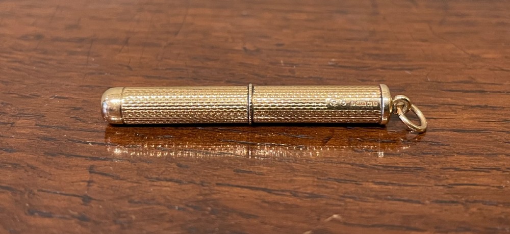 Quality 9ct Gold Cigar Piercer by Cohen & Charles  View VII