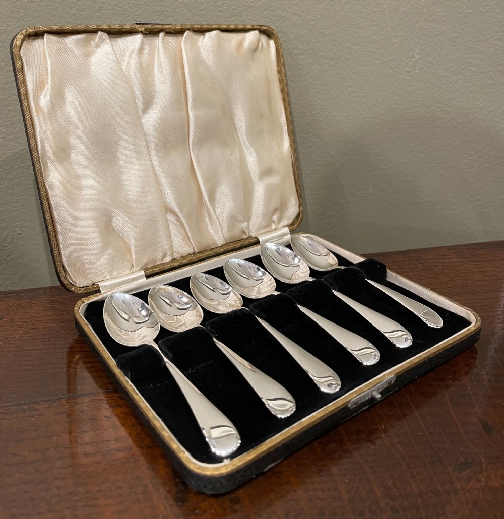 Good Set of Six Silver Teaspoons View II