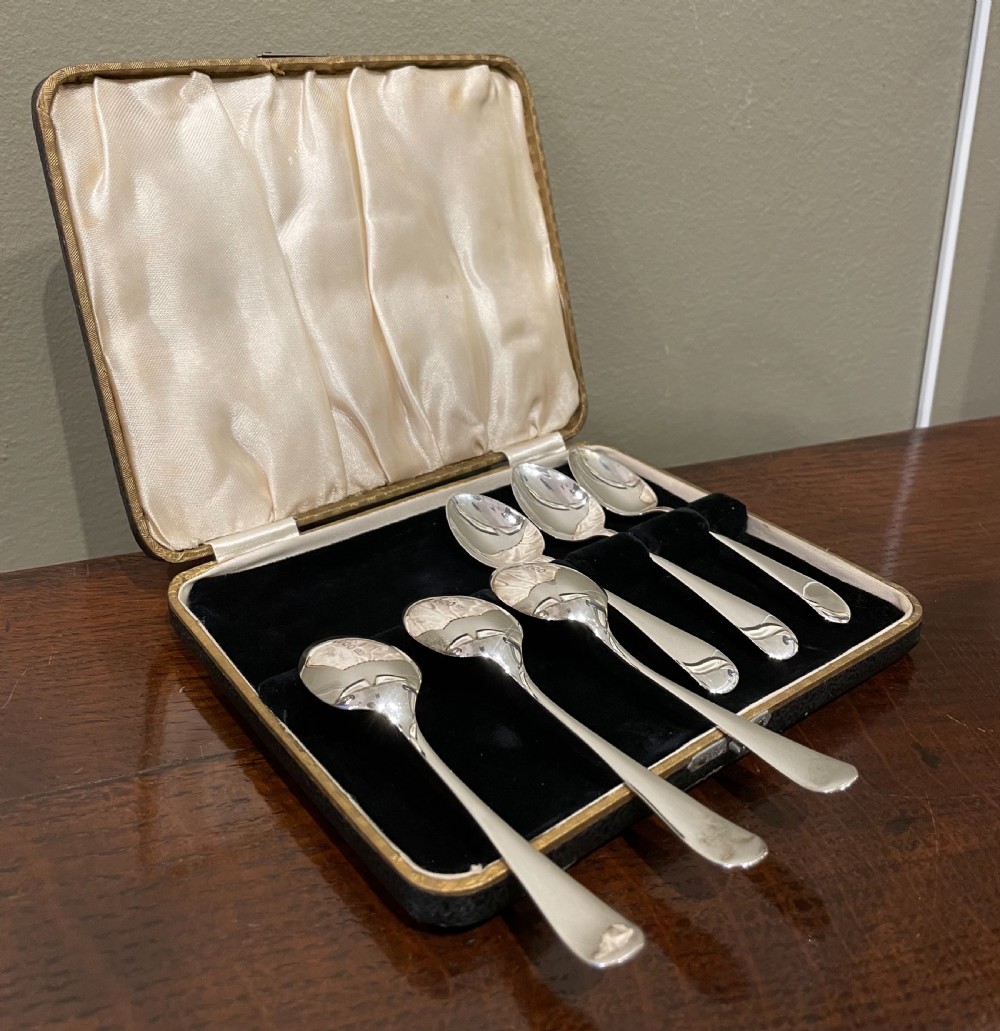 Good Set of Six Silver Teaspoons View V