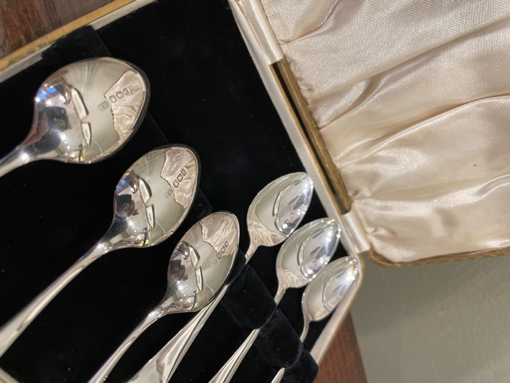 Good Set of Six Silver Teaspoons View VII