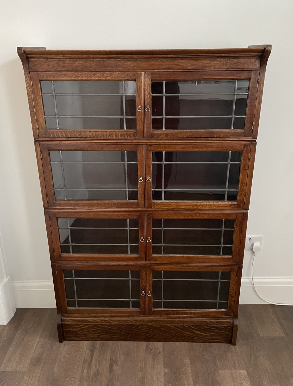 Good 1920s Oak Barristers Stacking Bookcase