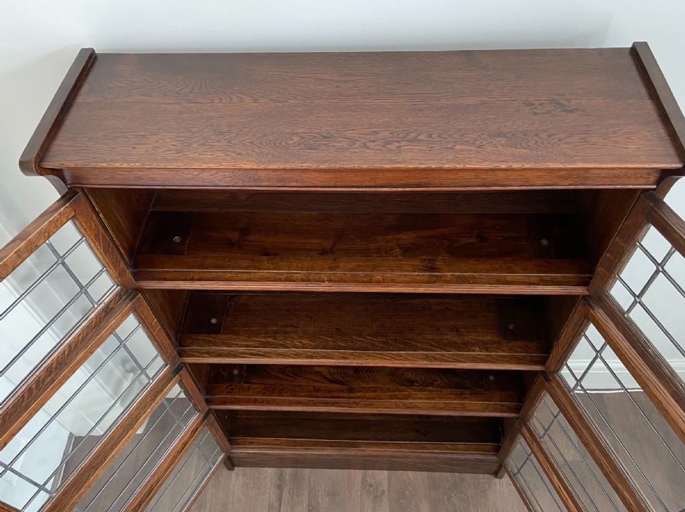 Good 1920s Oak Barristers Stacking Bookcase View VIII