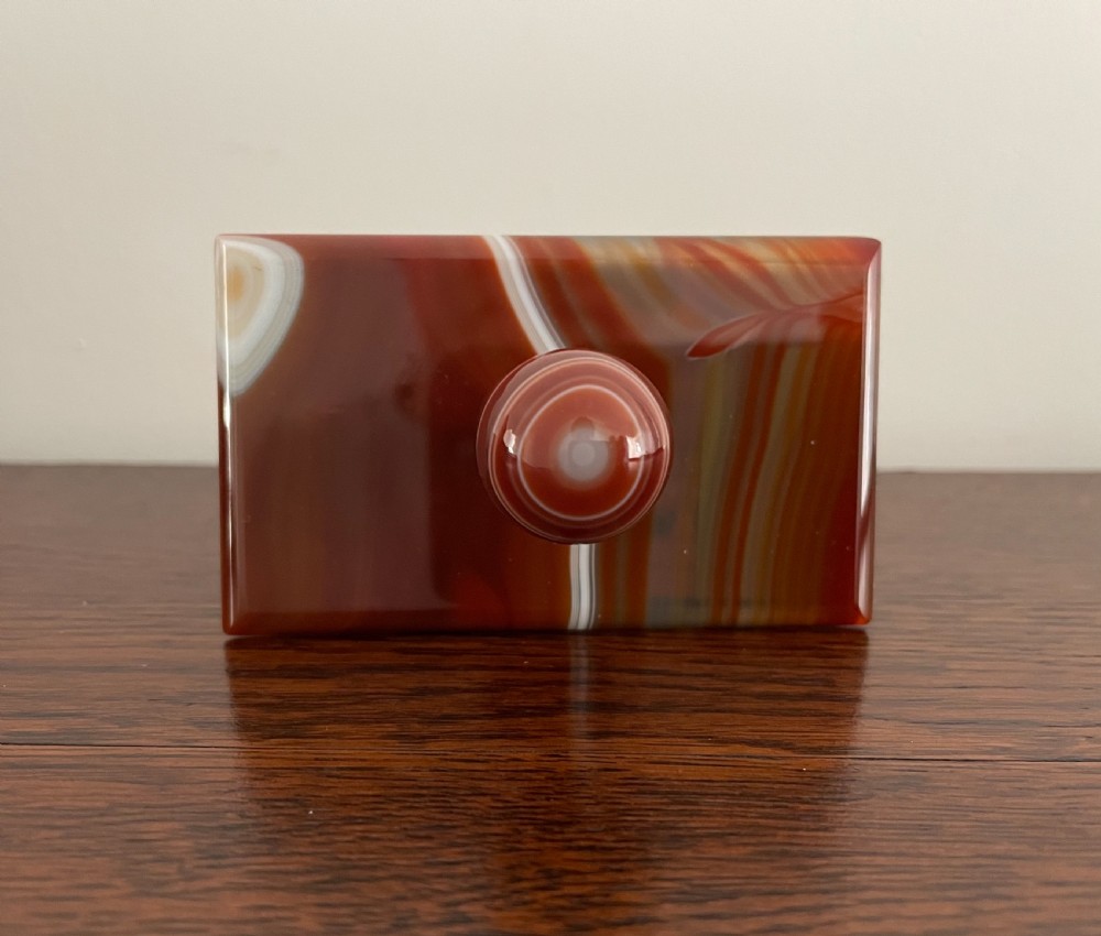 George V Agate Desk Blotter View II