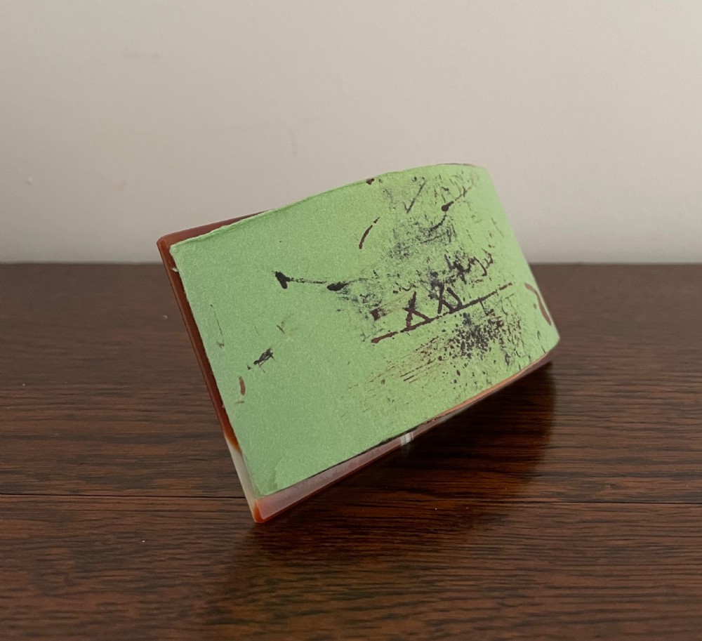 George V Agate Desk Blotter View III