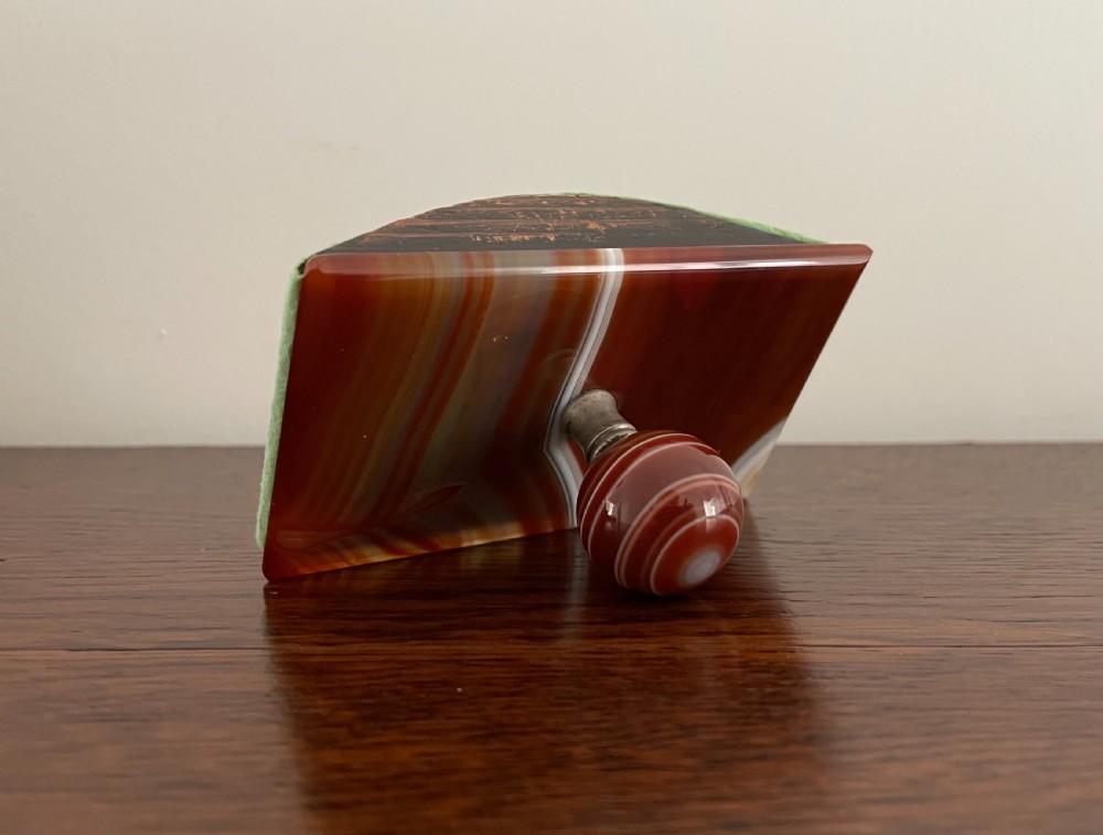 George V Agate Desk Blotter View IV