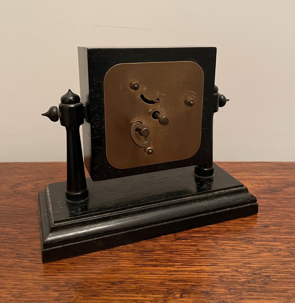 Art Deco Ebony Desk Clock View VII