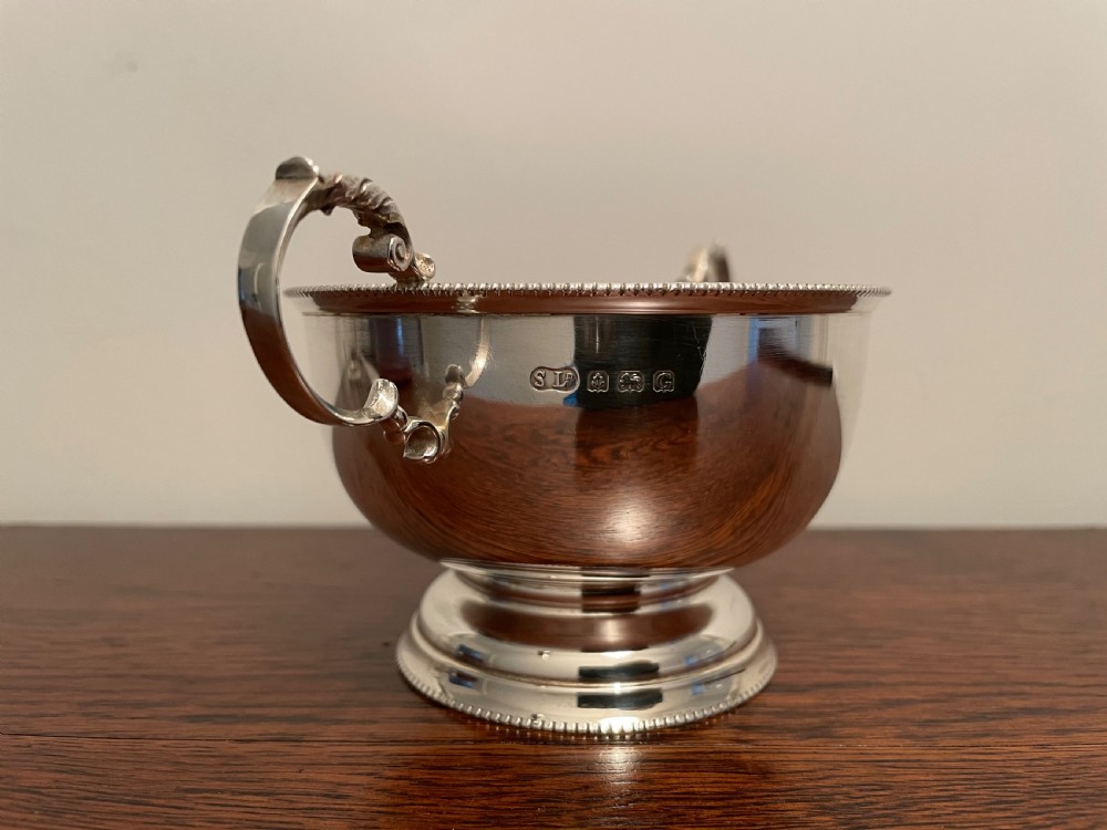 George V Solid Silver Sugar Basin View III
