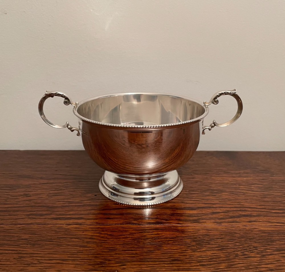 George V Solid Silver Sugar Basin View IV