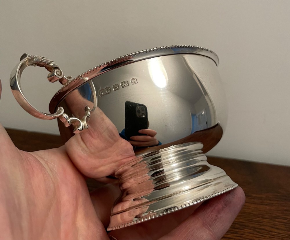 George V Solid Silver Sugar Basin View VII