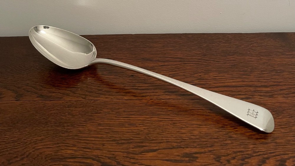 George III Silver Basting Spoon by Solomon Hougham, 1805 View IV