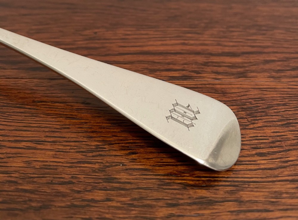 George III Silver Basting Spoon by Solomon Hougham, 1805 View VI