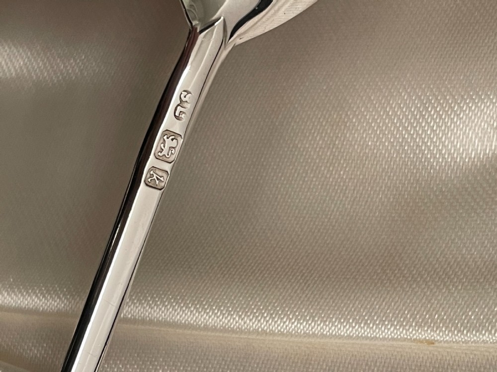 Set of Eight Silver Seal Top Spoons, 1965 View VI