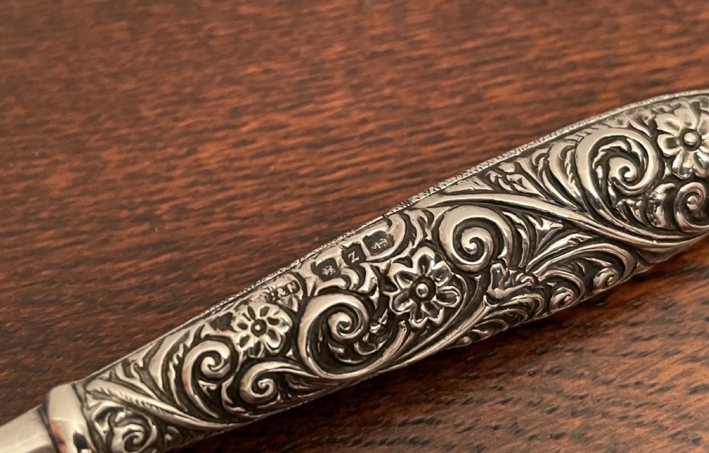 Quality Victorian Silver Button Hook, Crisford & Norris View V