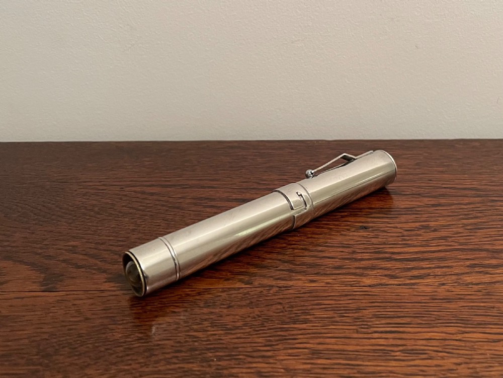 Rare Solid Silver Doctors Torch, 1940 View II