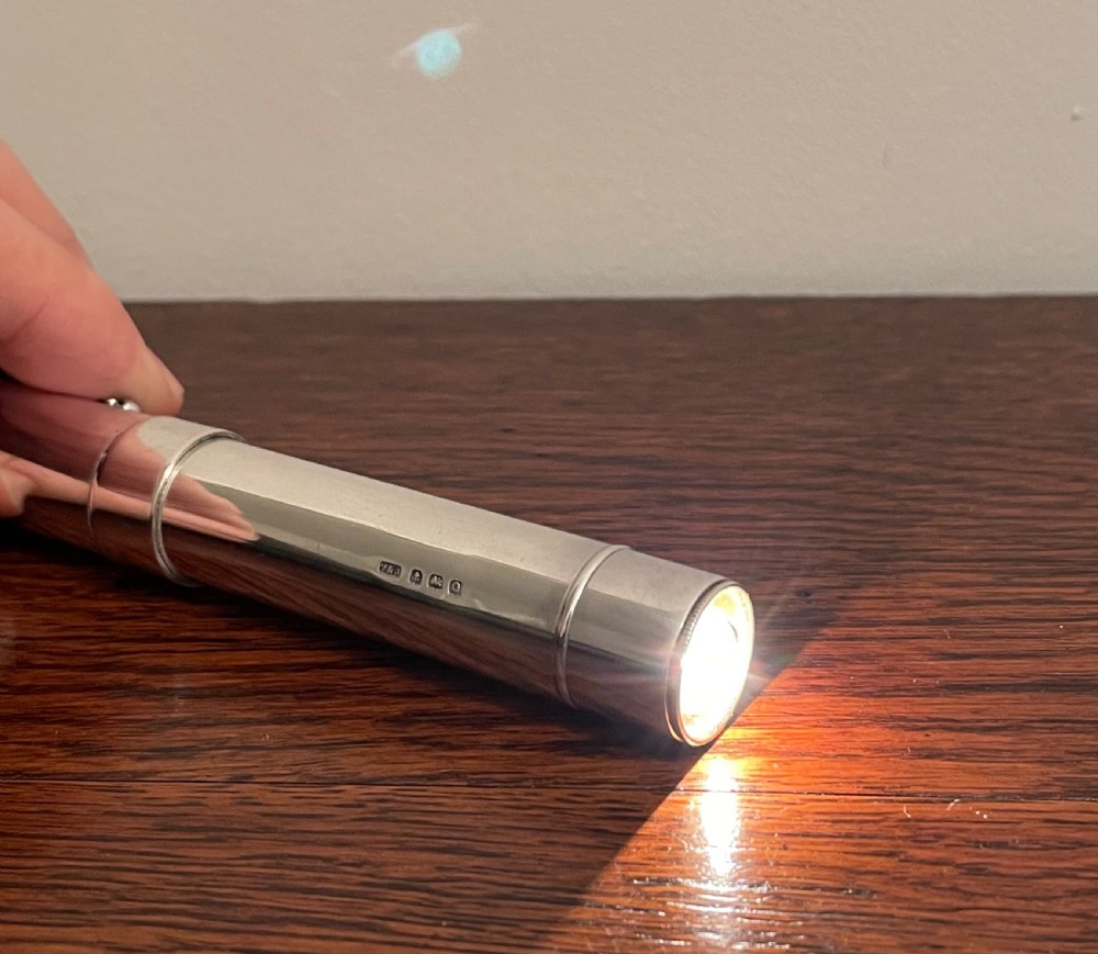 Rare Solid Silver Doctors Torch, 1940 View V