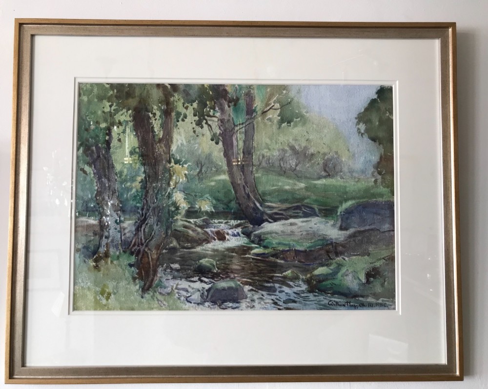 William Hoggatt watercolour, Colby Glen, Isle of Man