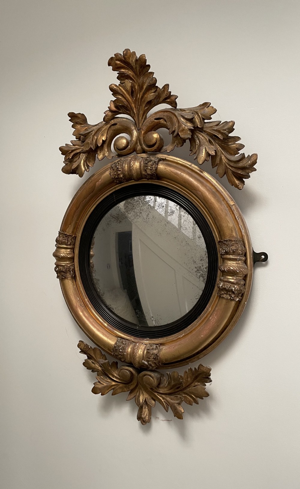 Regency Giltwood Convex Mirror