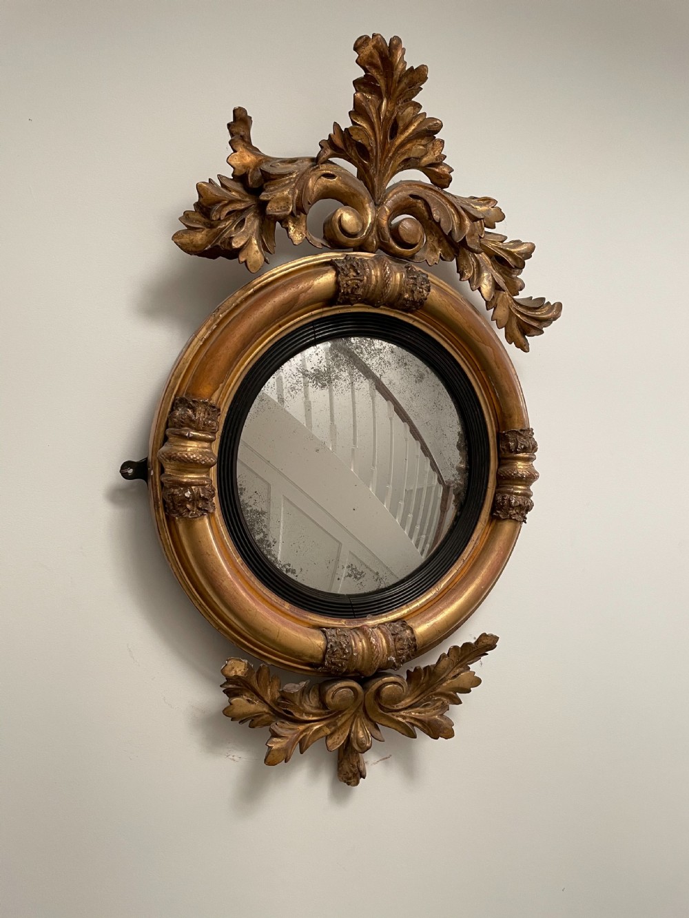 Regency Giltwood Convex Mirror View II