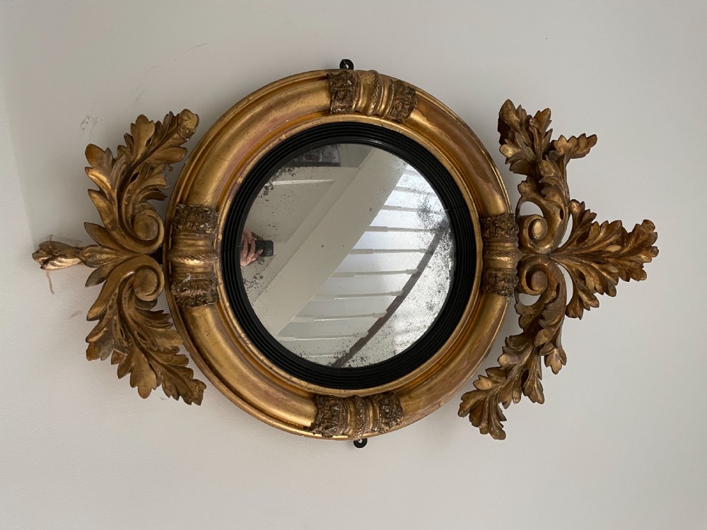 Regency Giltwood Convex Mirror View VI