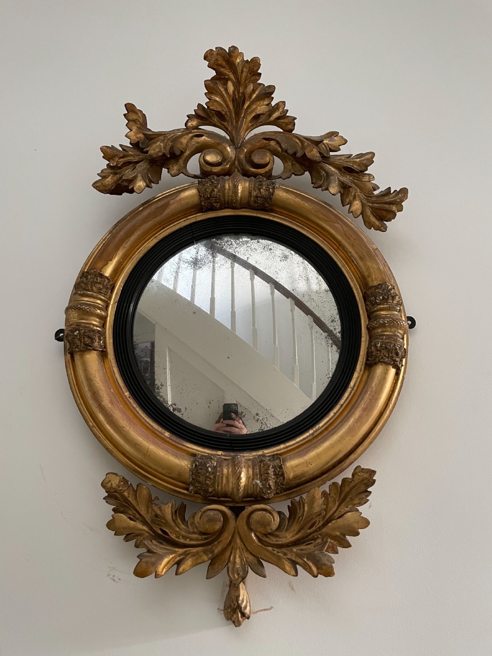 Regency Giltwood Convex Mirror View VII