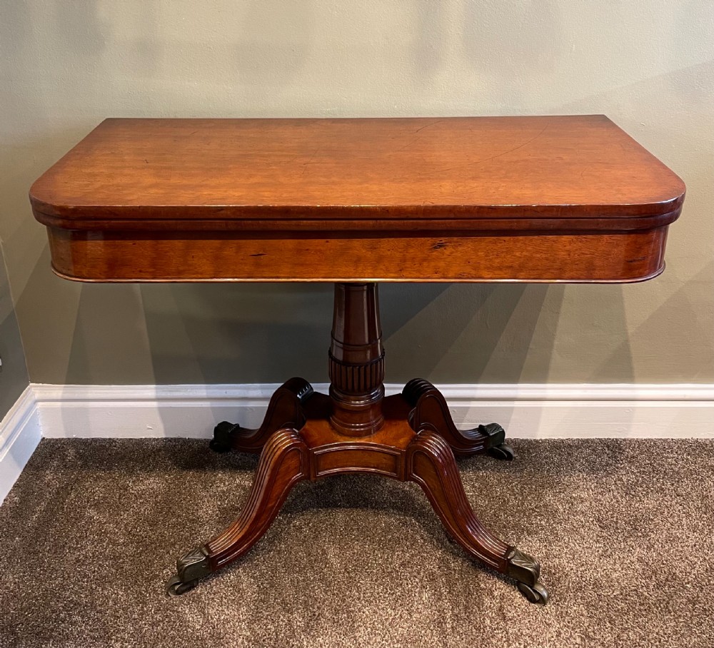 Regency Mahogany Card Games Table