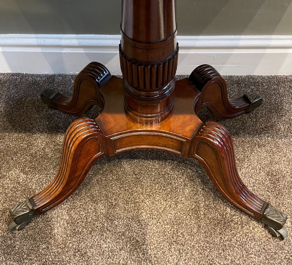 Regency Mahogany Card Games Table View VII