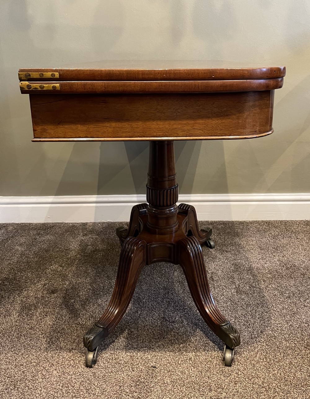 Regency Mahogany Card Games Table View X