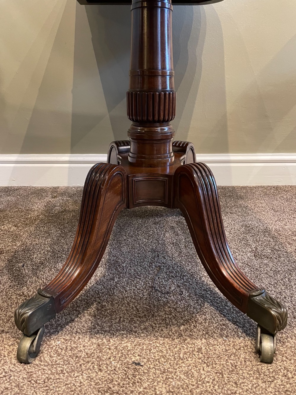 Regency Mahogany Card Games Table View XIII