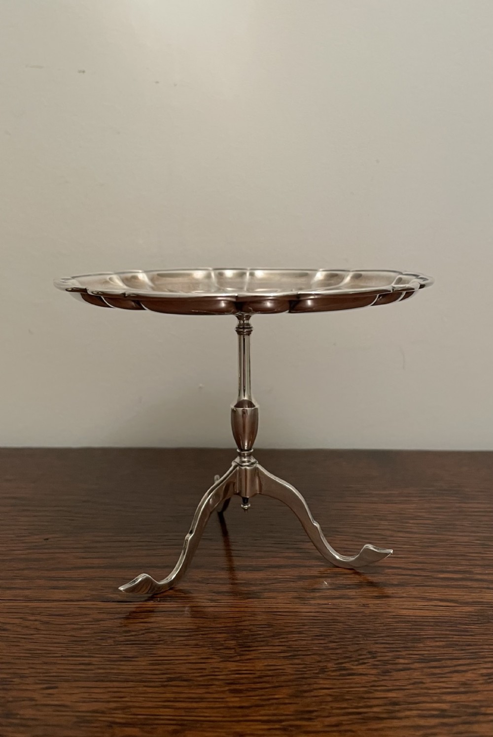 Edwardian Solid Silver Bon Bon dish table, 1909