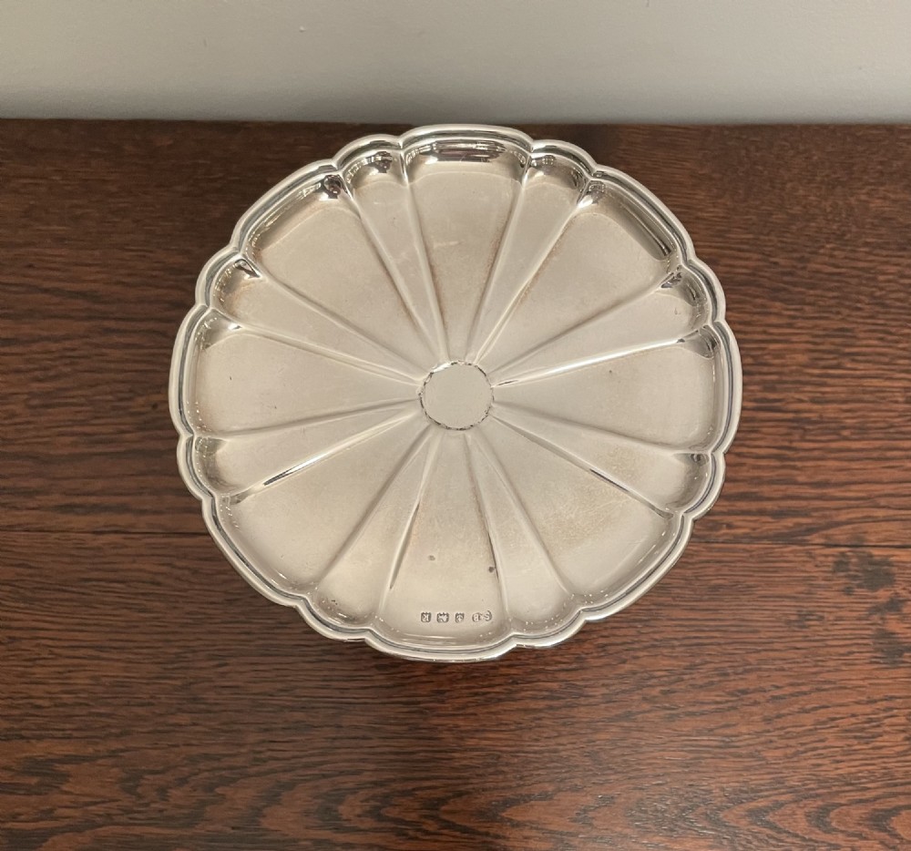 Edwardian Solid Silver Bon Bon dish table, 1909 View VI