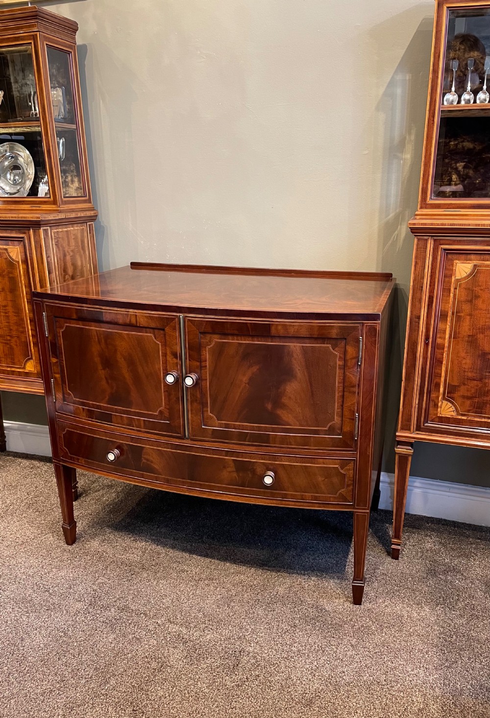 Quality Edwardian Mahogany Bedroom Cupboard Chest by Maple & Co  View IV