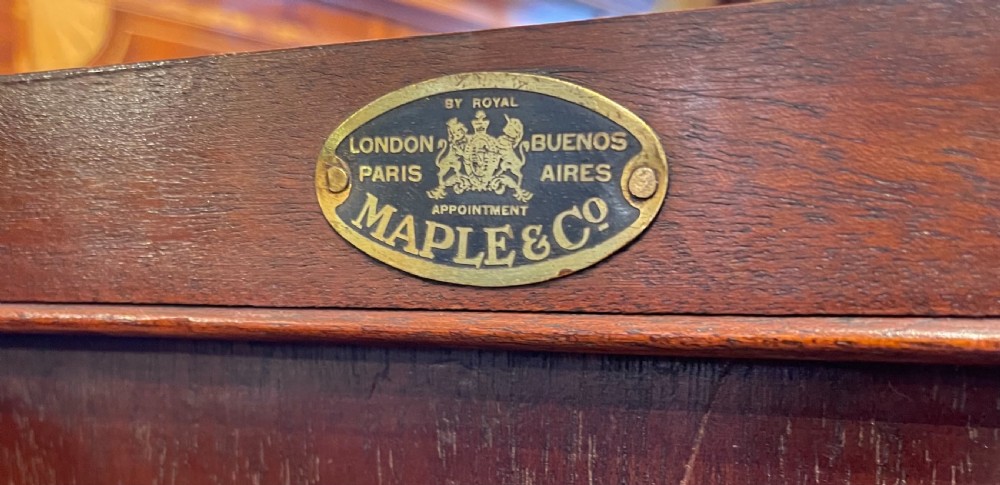 Quality Edwardian Mahogany Bedroom Cupboard Chest by Maple & Co  View VIII