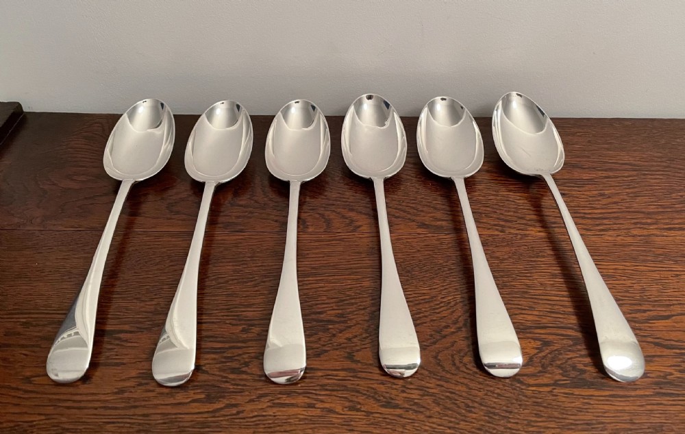 Victorian Solid Silver Table Serving Spoons View II