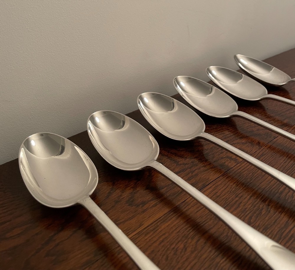 Victorian Solid Silver Table Serving Spoons View III