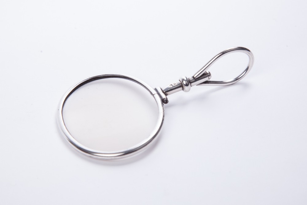 Rare George III silver quizzing magnifying glass