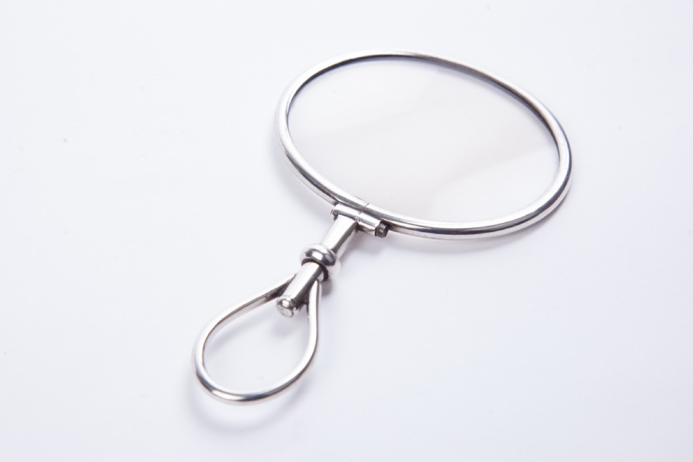 Rare George III silver quizzing magnifying glass View II