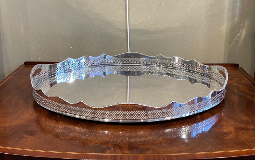 Quality Edwardian Silver Plated Drinks Tray