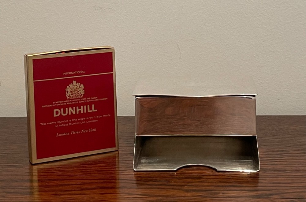 George V Solid Silver Table Vesta Match Box, with matches View V