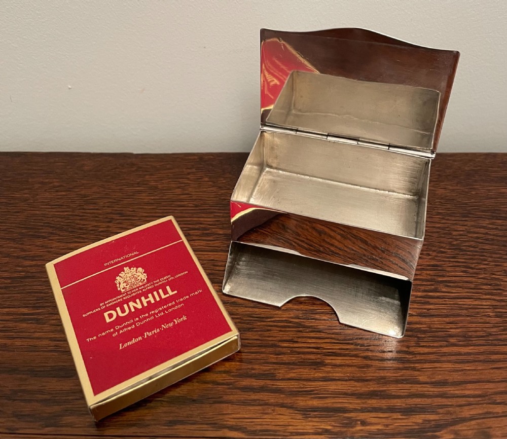 George V Solid Silver Table Vesta Match Box, with matches View VII