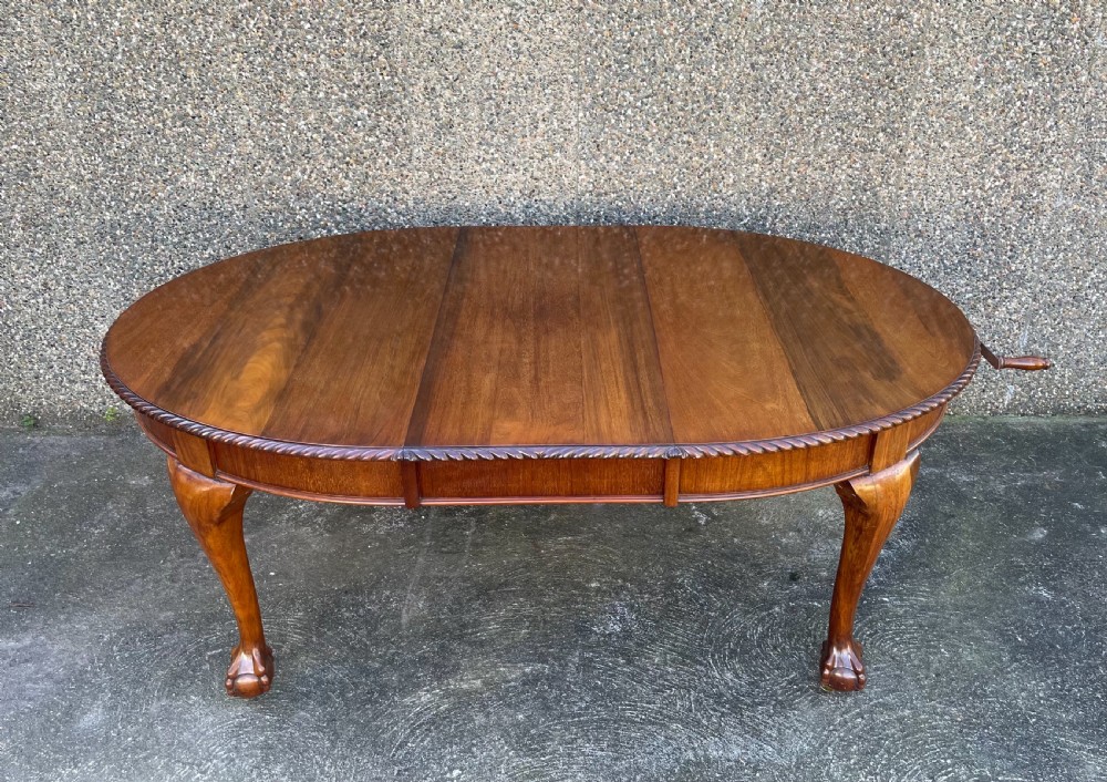 Edwardian Mahogany Chippendale Style Dining Table View III