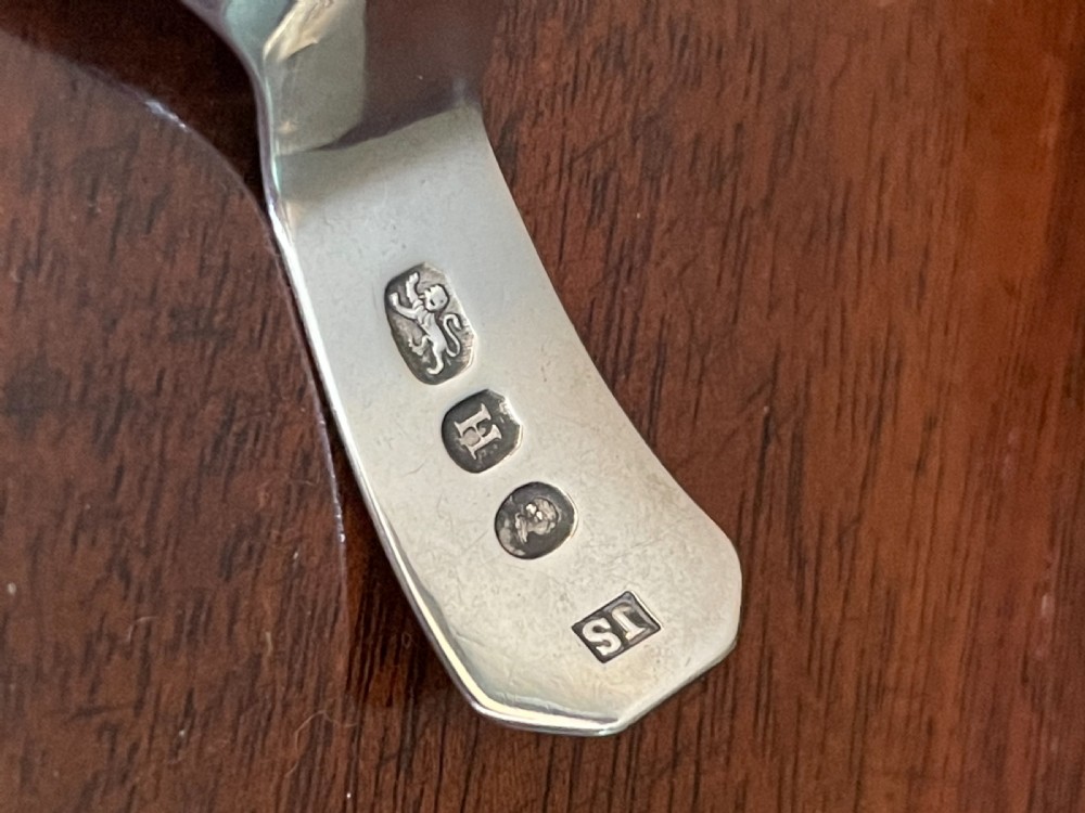 George III silver caddy spoon, 1803 View VI