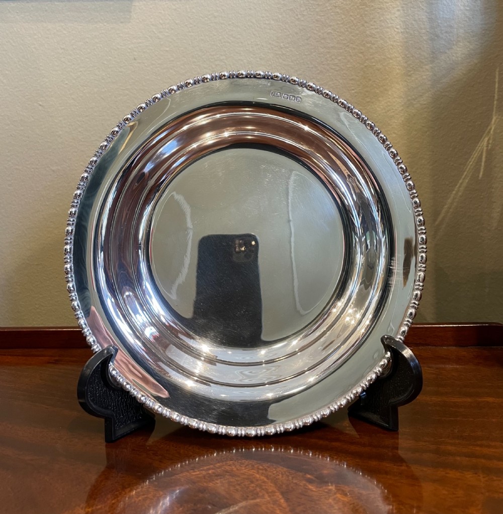 Quality Edwardian Silver Dish Bowl, 1909 View II