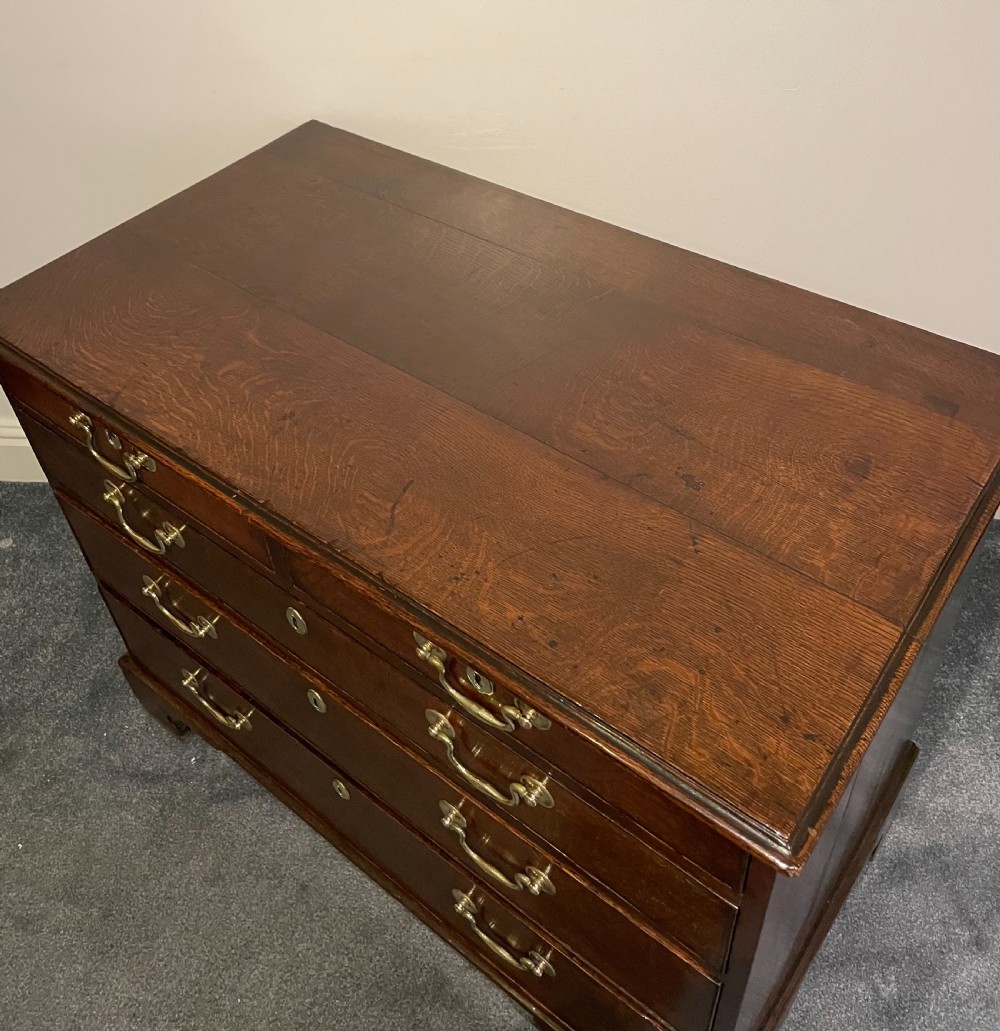 Small Proportioned George III Oak Chest of Drawers View III