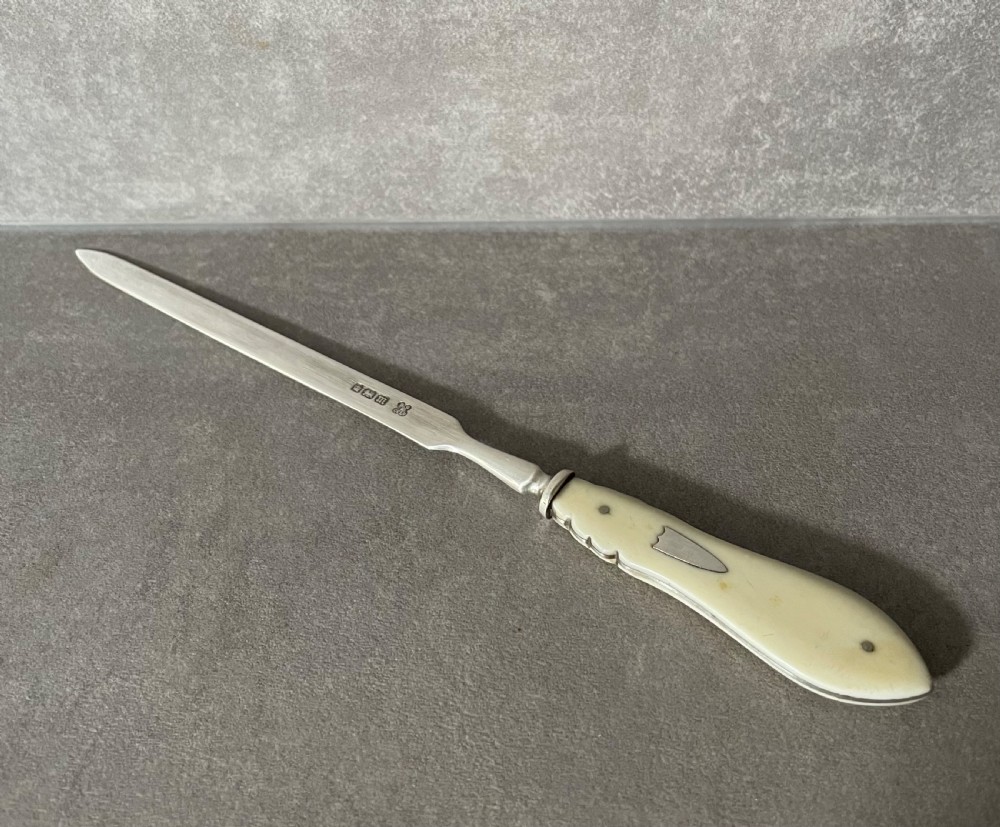 Edwardian Silver Letter Opener, 1904 View IV