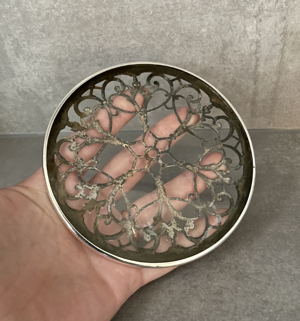 George V Silver Trivet Teapot Stand View VIII
