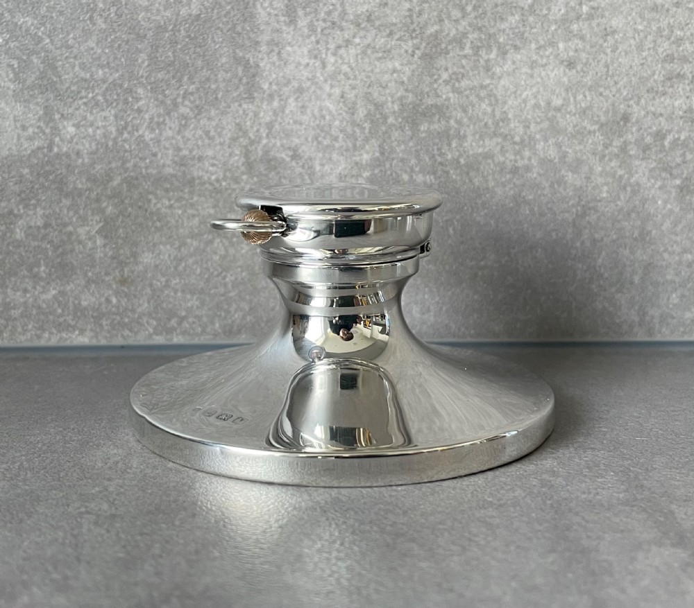 George V Solid Silver Watch Inkwell View V