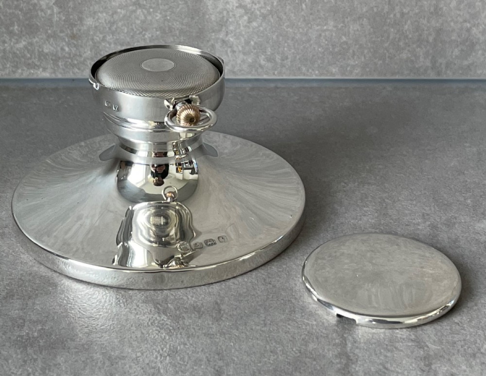 George V Solid Silver Watch Inkwell View VI