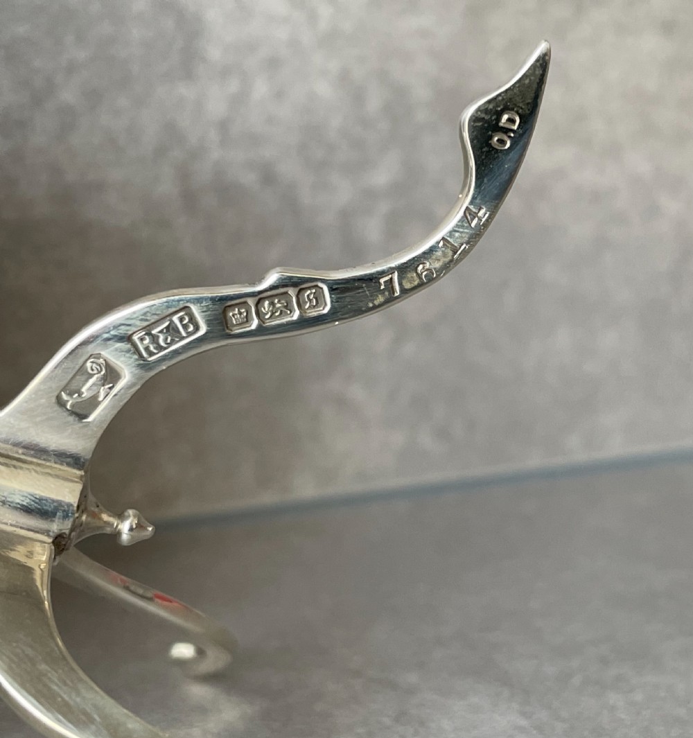 Edwardian Solid Silver Miniature Tripod Table Dish, Sheffield 1910 by Roberts & Belk View VI
