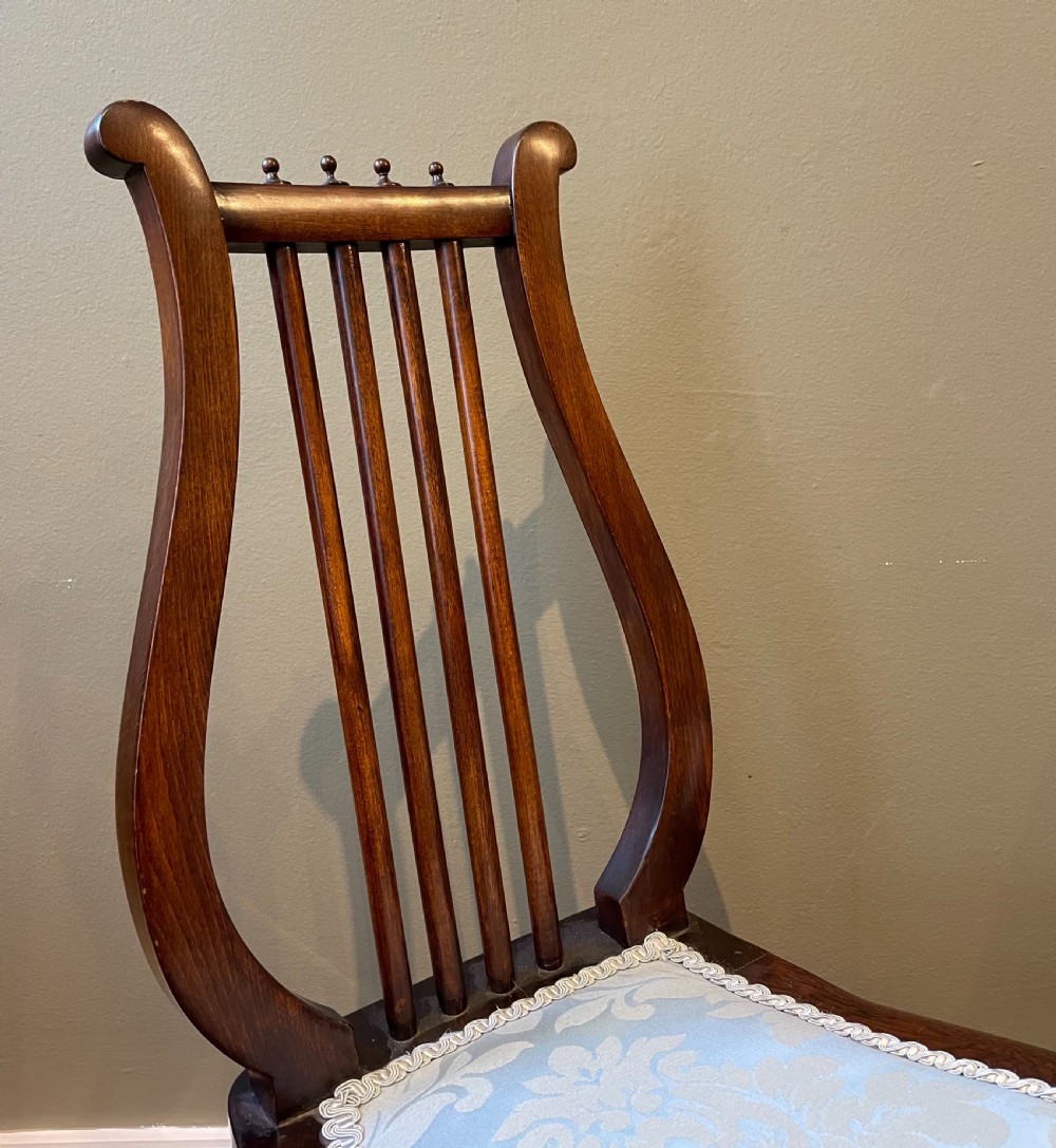 Pair of Victorian Lyre Backed Chairs View IV