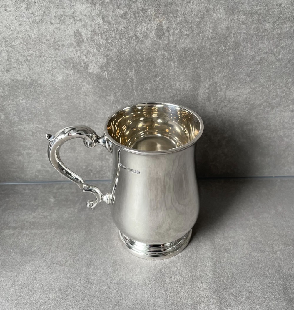 Solid Silver Half Pint Tankard View III